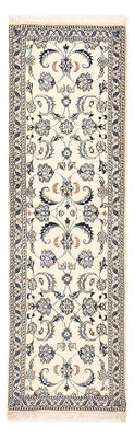 Alfombra de pasillo Alfombra Persa - Nain - Real - 190 x 59 cm - crema