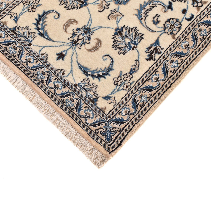 Alfombra de pasillo Alfombra Persa - Nain - Real - 190 x 59 cm - crema