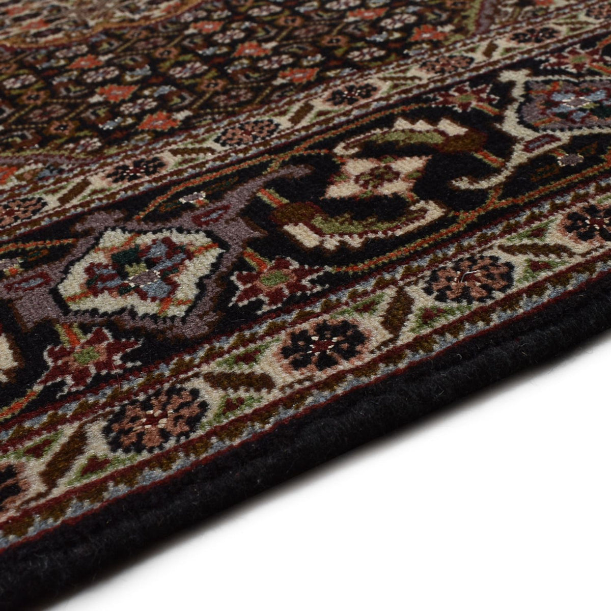 Alfombra Persa - Tabriz - Real - 205 x 153 cm - marrón oscuro
