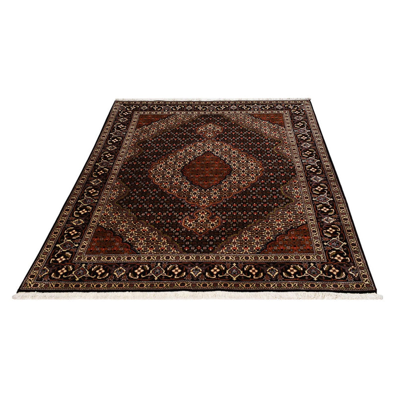 Alfombra Persa - Tabriz - Real - 205 x 153 cm - marrón oscuro