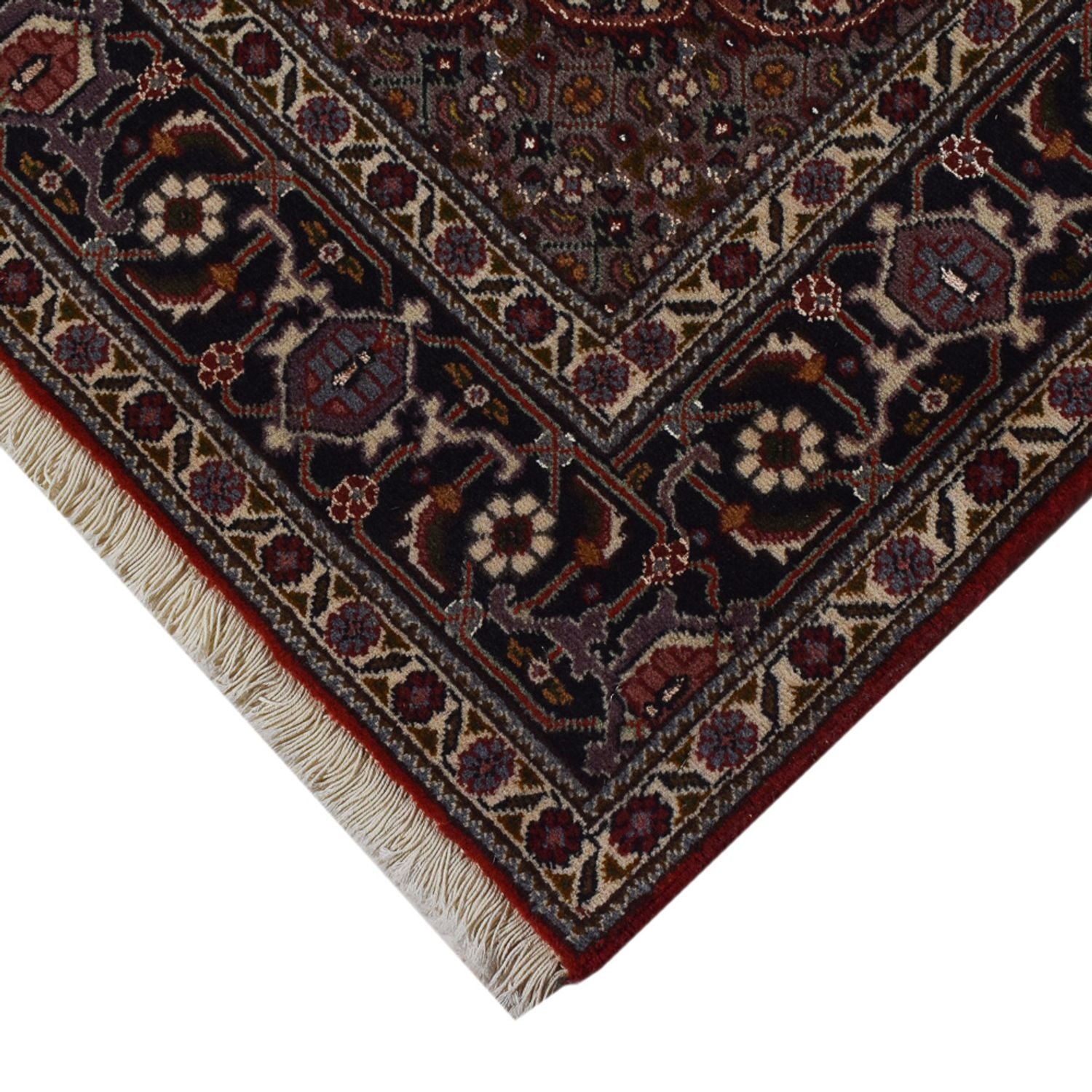 Alfombra Persa - Tabriz - Real - 200 x 150 cm - rojo oscuro