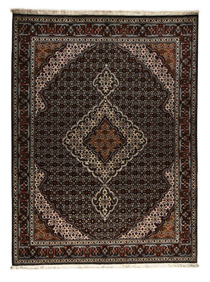 Alfombra Persa - Tabriz - Real - 207 x 154 cm - antracita
