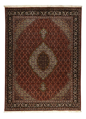 Alfombra Persa - Tabriz - Real - 204 x 150 cm - rojo oscuro