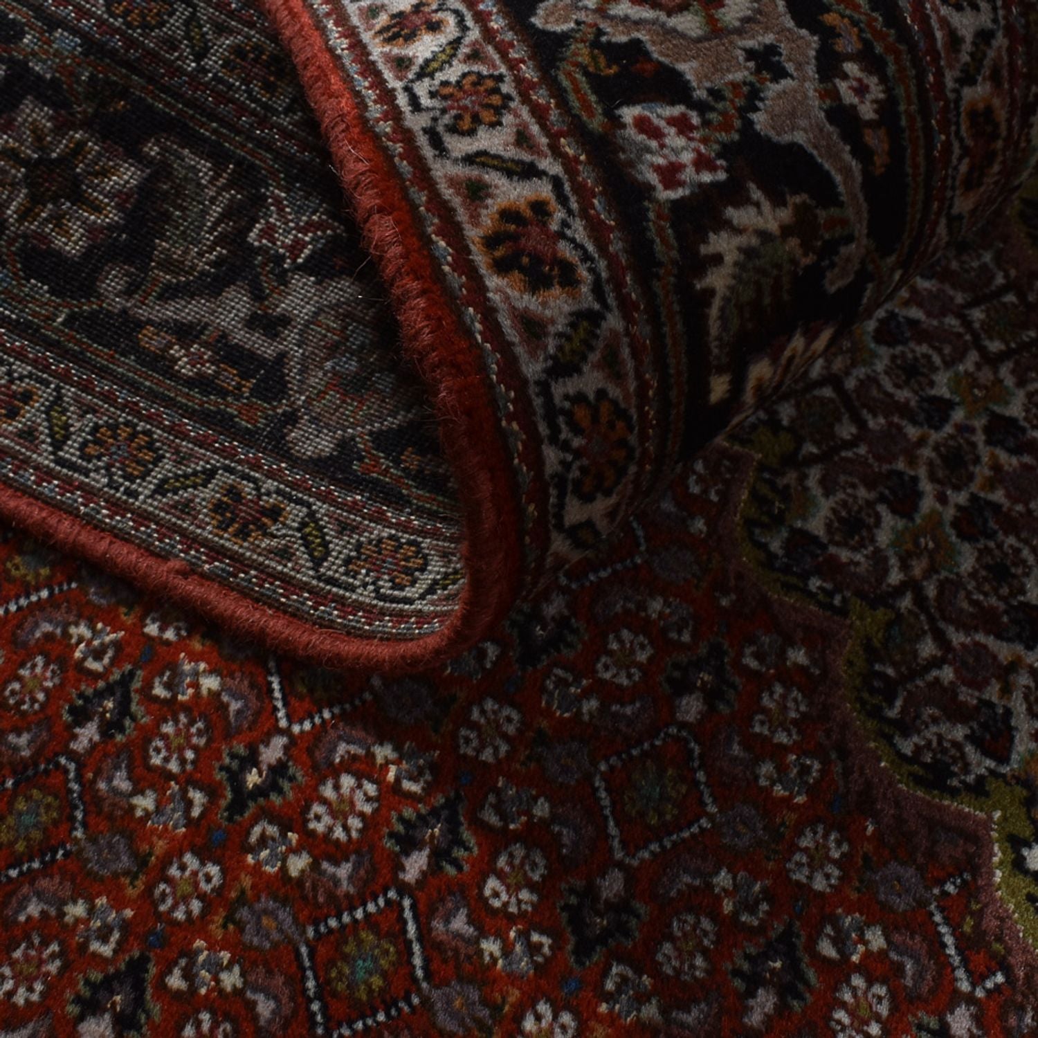 Alfombra Persa - Tabriz - Real - 204 x 150 cm - rojo oscuro