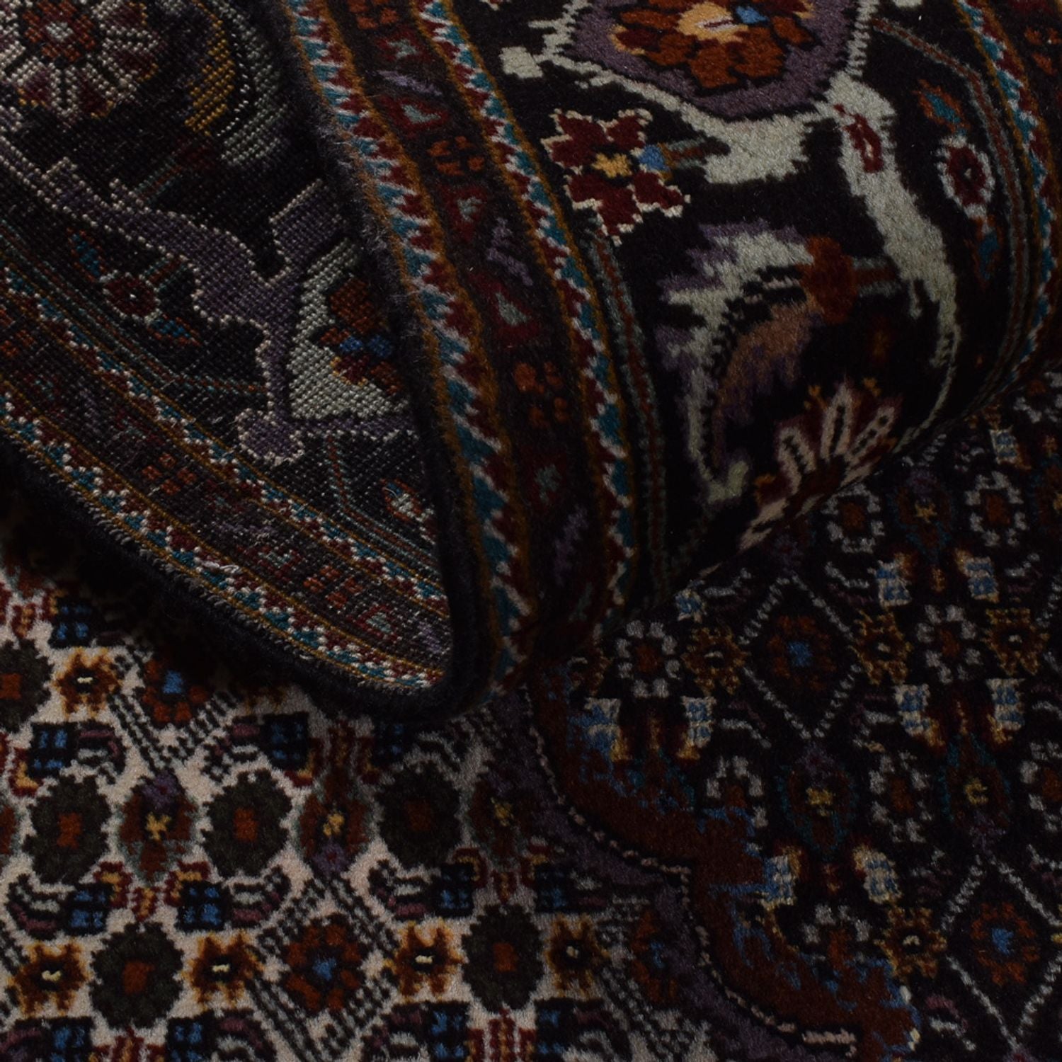 Alfombra Persa - Tabriz - Real - 206 x 158 cm - antracita