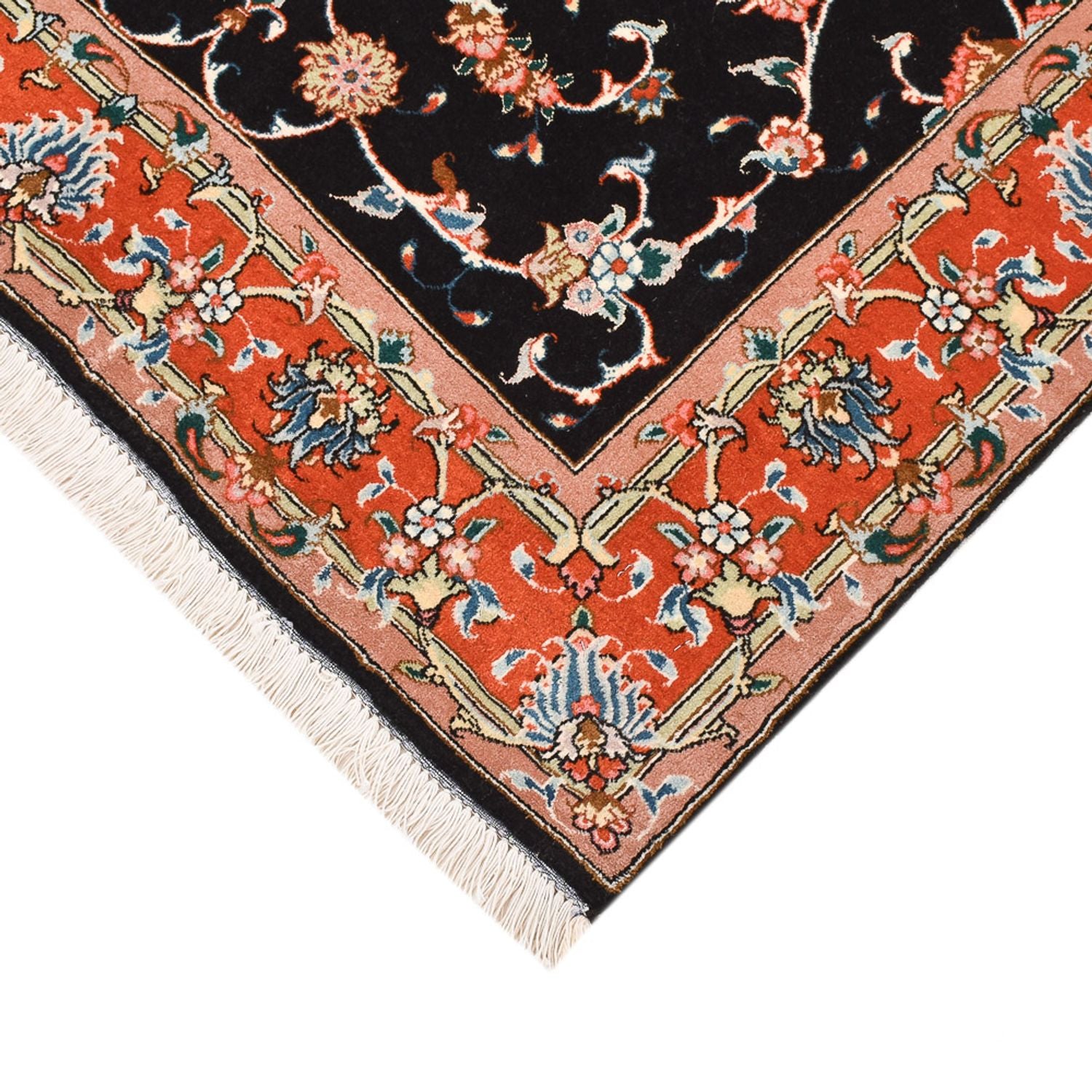 Alfombra Persa - Tabriz - Real - 150 x 102 cm - azul oscuro