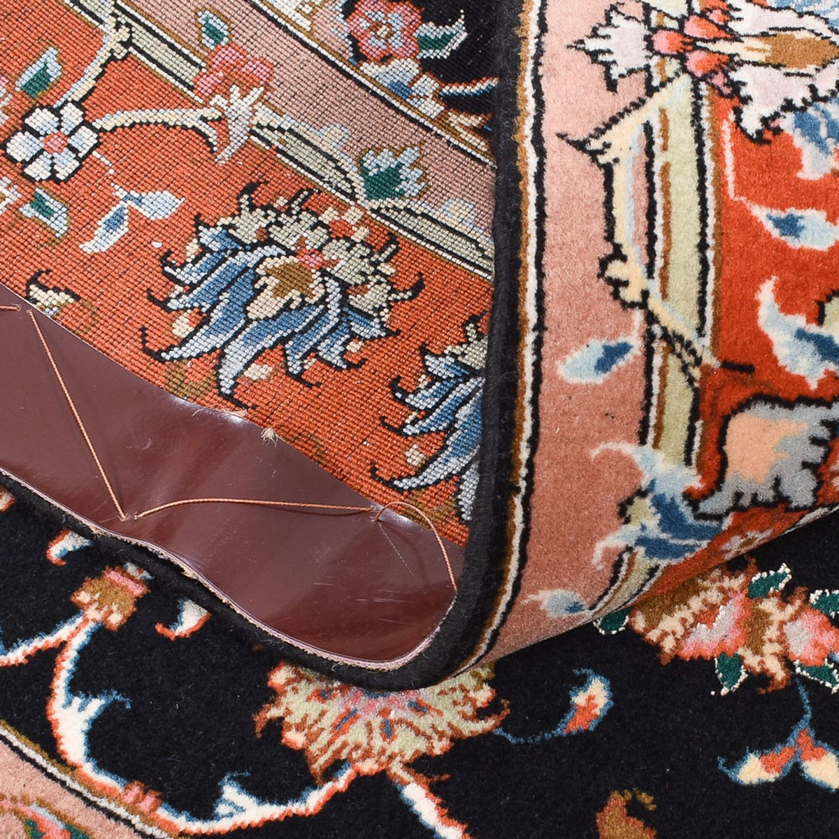 Alfombra Persa - Tabriz - Real - 150 x 102 cm - azul oscuro