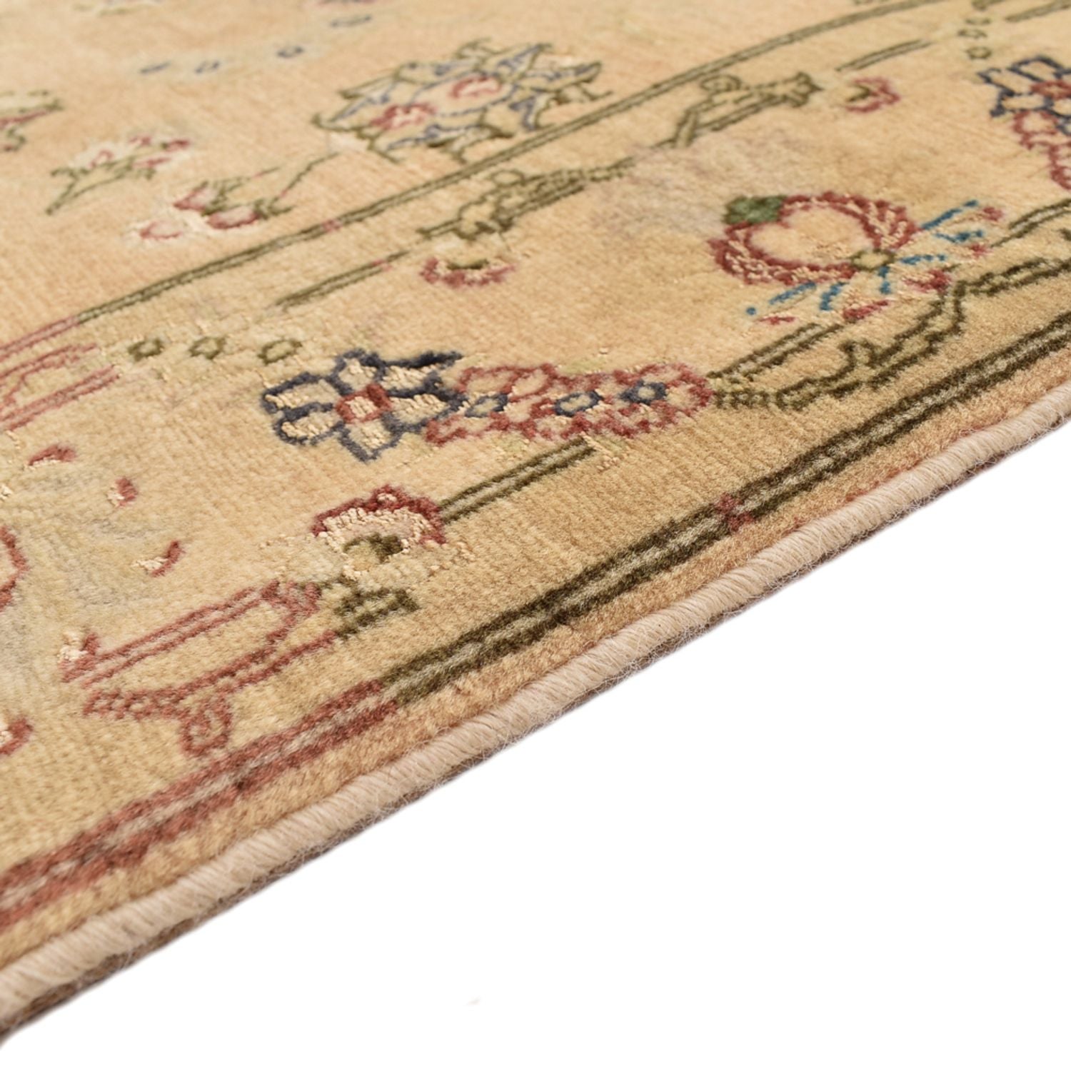 Alfombra de pasillo Alfombra Persa - Tabriz - Real - 376 x 80 cm - oro