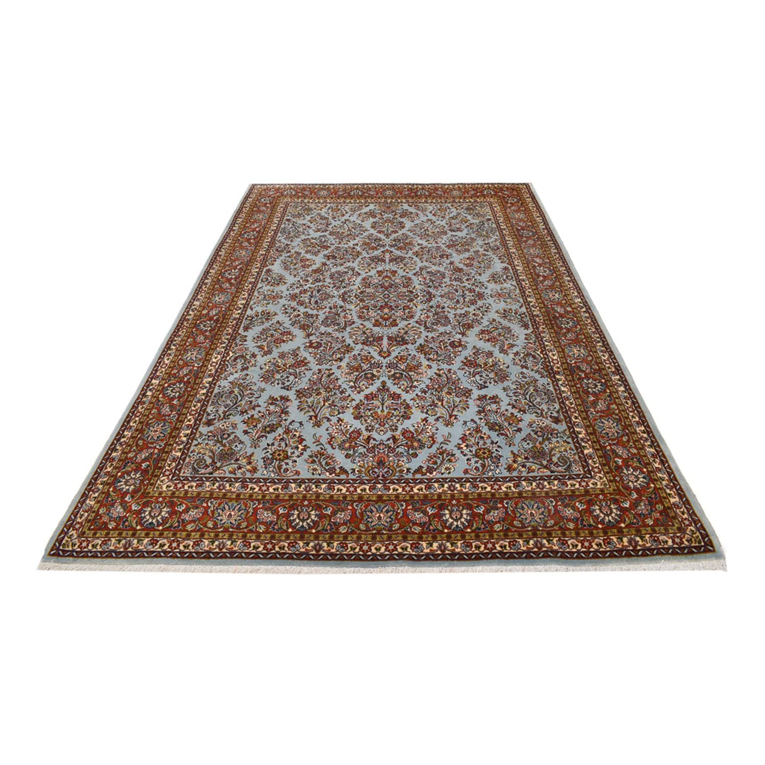 Alfombra persa - Clásica - 300 x 205 cm - azul claro