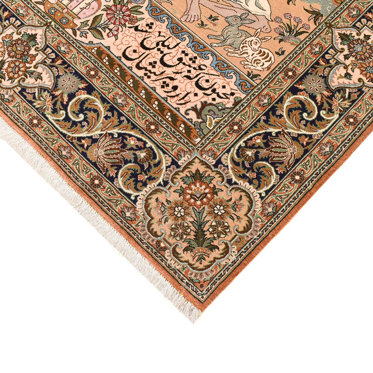 Alfombra Persa - Ghom - Royal - 220 x 138 cm - multicolor