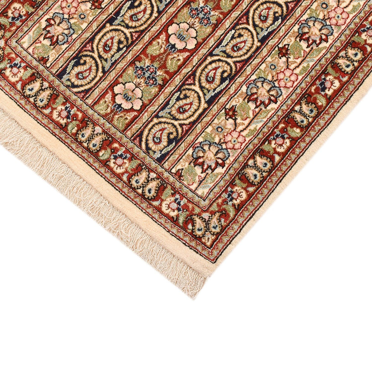 Alfombra de pasillo Alfombra Persa - Ghom - Royal - 198 x 52 cm - beige