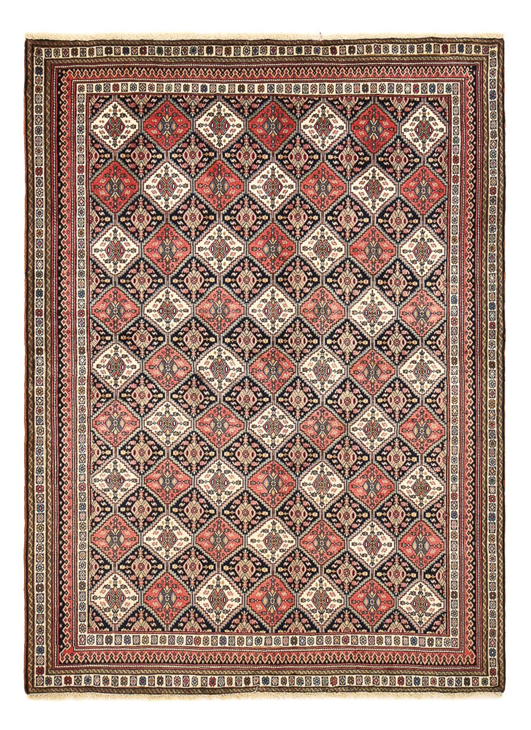 Alfombra persa - Nómada - 253 x 185 cm - rojo claro