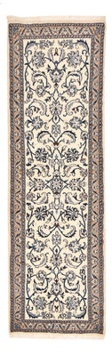 Alfombra de pasillo Alfombra Persa - Nain - Real - 195 x 60 cm - crema