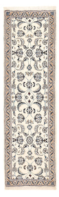 Alfombra de pasillo Alfombra Persa - Nain - Real - 192 x 57 cm - crema