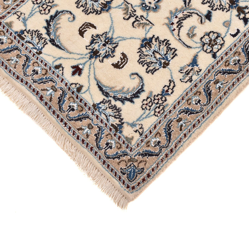 Alfombra de pasillo Alfombra Persa - Nain - Real - 192 x 57 cm - crema