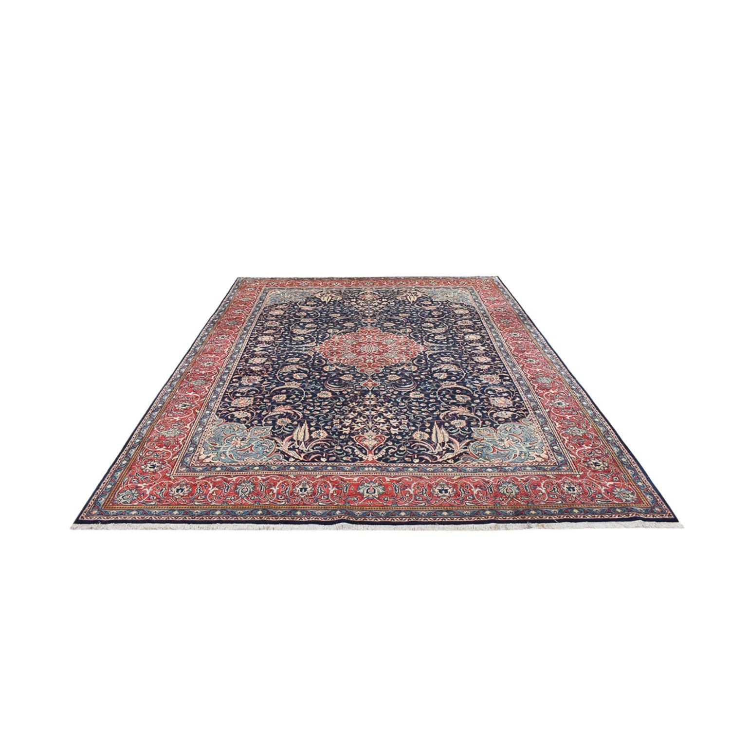 Alfombra persa - Clásica - 377 x 283 cm - azul oscuro
