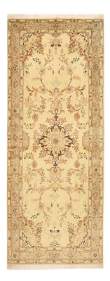 Alfombra de pasillo Alfombra Persa - Tabriz - Real - 205 x 81 cm - beige