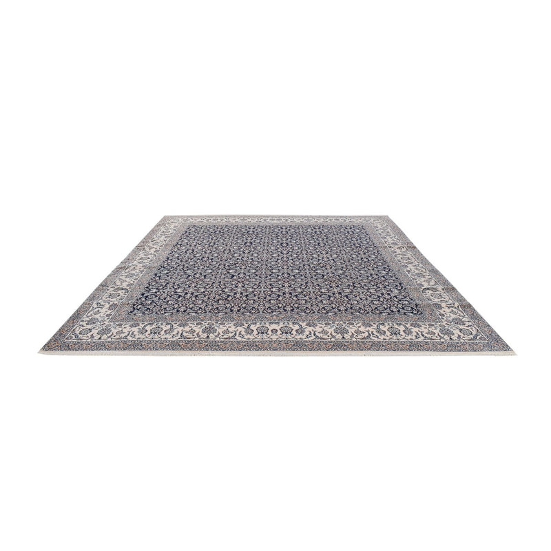 Alfombra Persa - Nain - Prima cuadrado  - 342 x 340 cm - azul oscuro