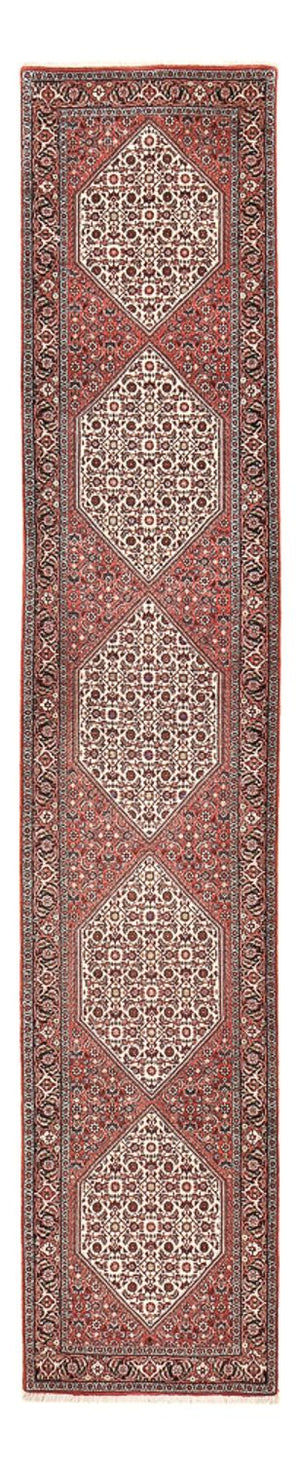 Alfombra de pasillo Alfombra persa - Bidjar - 397 x 80 cm - terracota