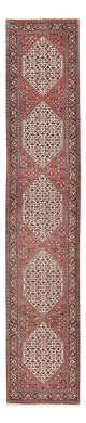 Alfombra de pasillo Alfombra persa - Bidjar - 397 x 80 cm - terracota