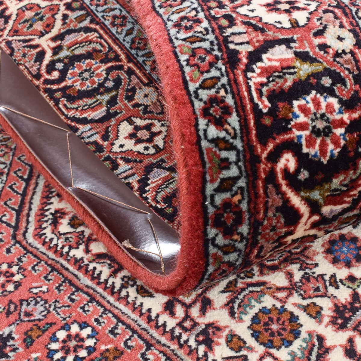 Alfombra de pasillo Alfombra persa - Bidjar - 397 x 80 cm - terracota