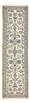 Alfombra de pasillo Alfombra Persa - Nain - Real - 209 x 64 cm - crema