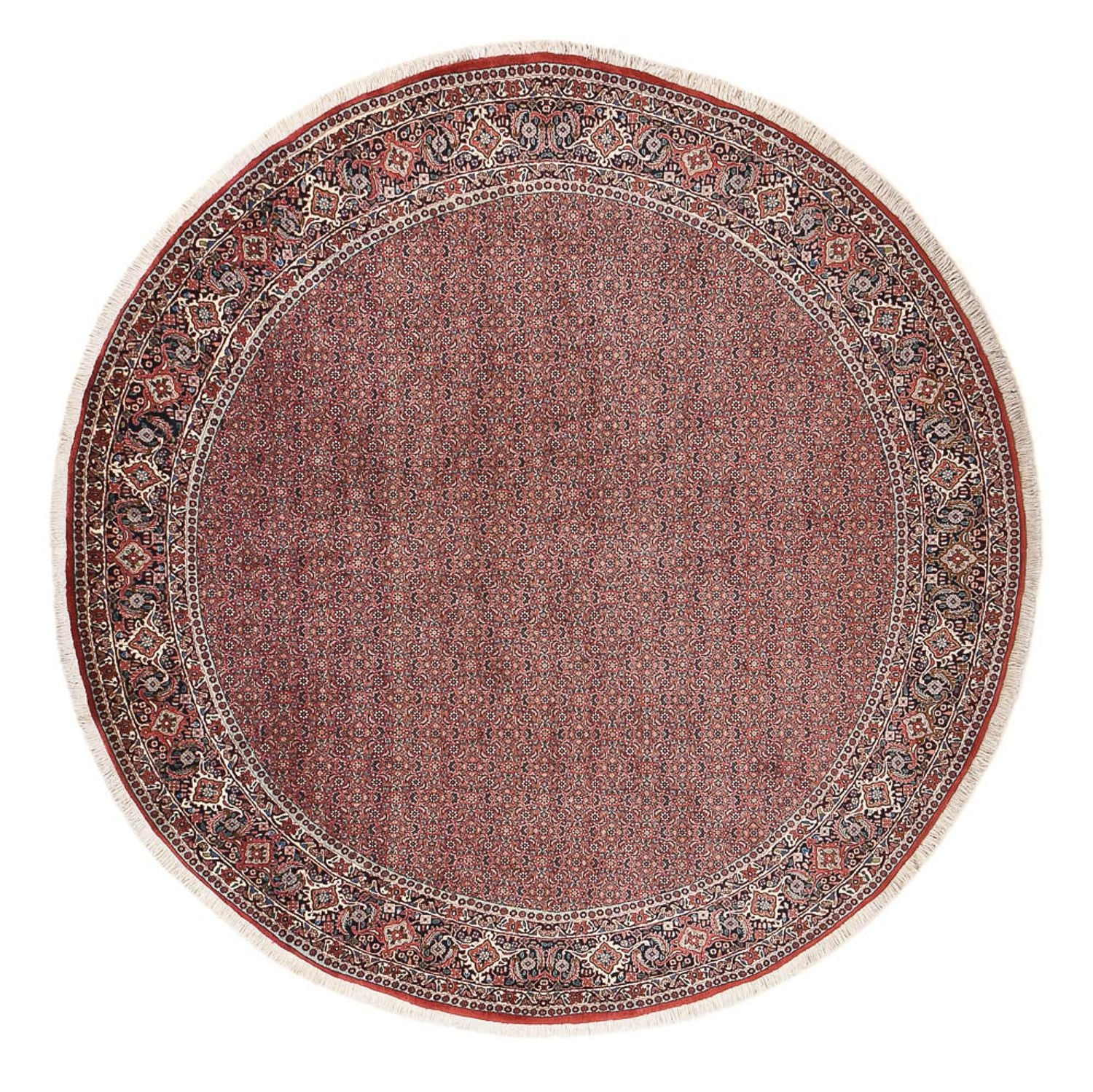 Alfombra persa - Bidjar redondo  - 300 x 300 cm - óxido