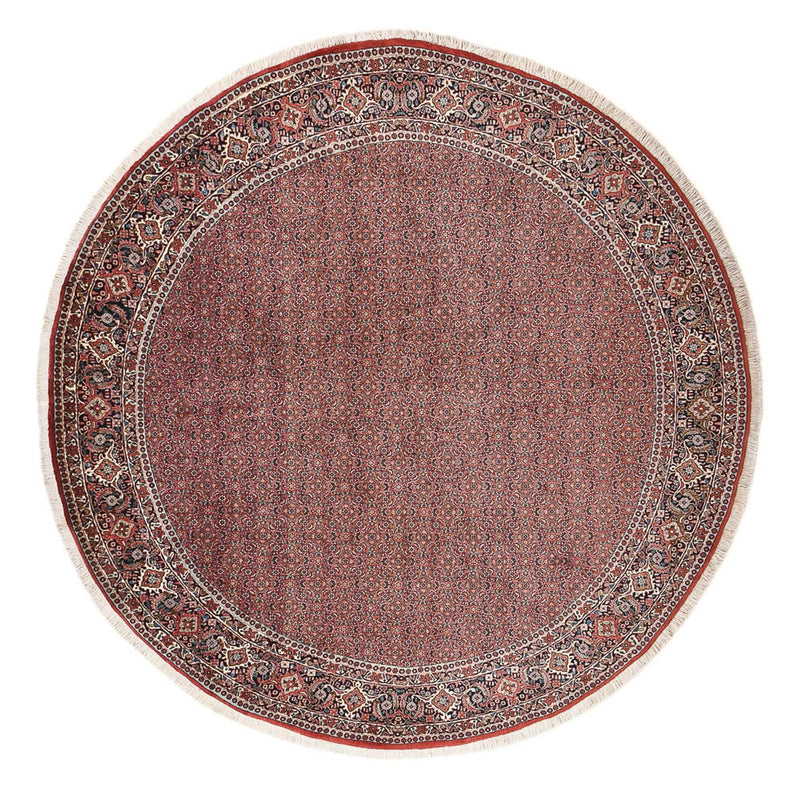 Alfombra persa - Bidjar redondo  - 300 x 300 cm - óxido