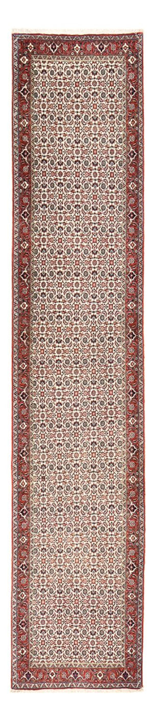 Alfombra de pasillo Alfombra persa - Bidjar - 390 x 82 cm - terracota