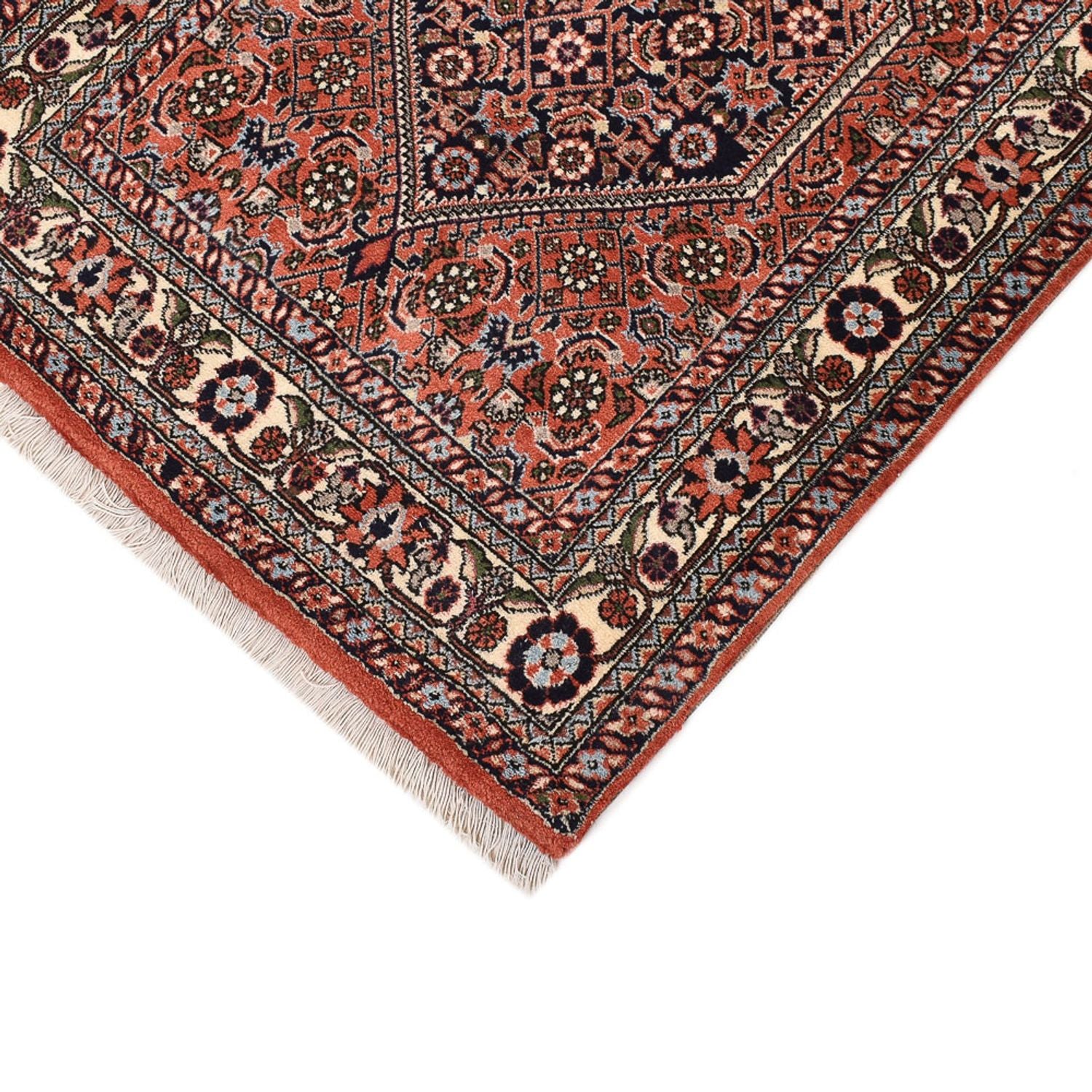 Alfombra de pasillo Alfombra persa - Bidjar - 380 x 69 cm - terracota