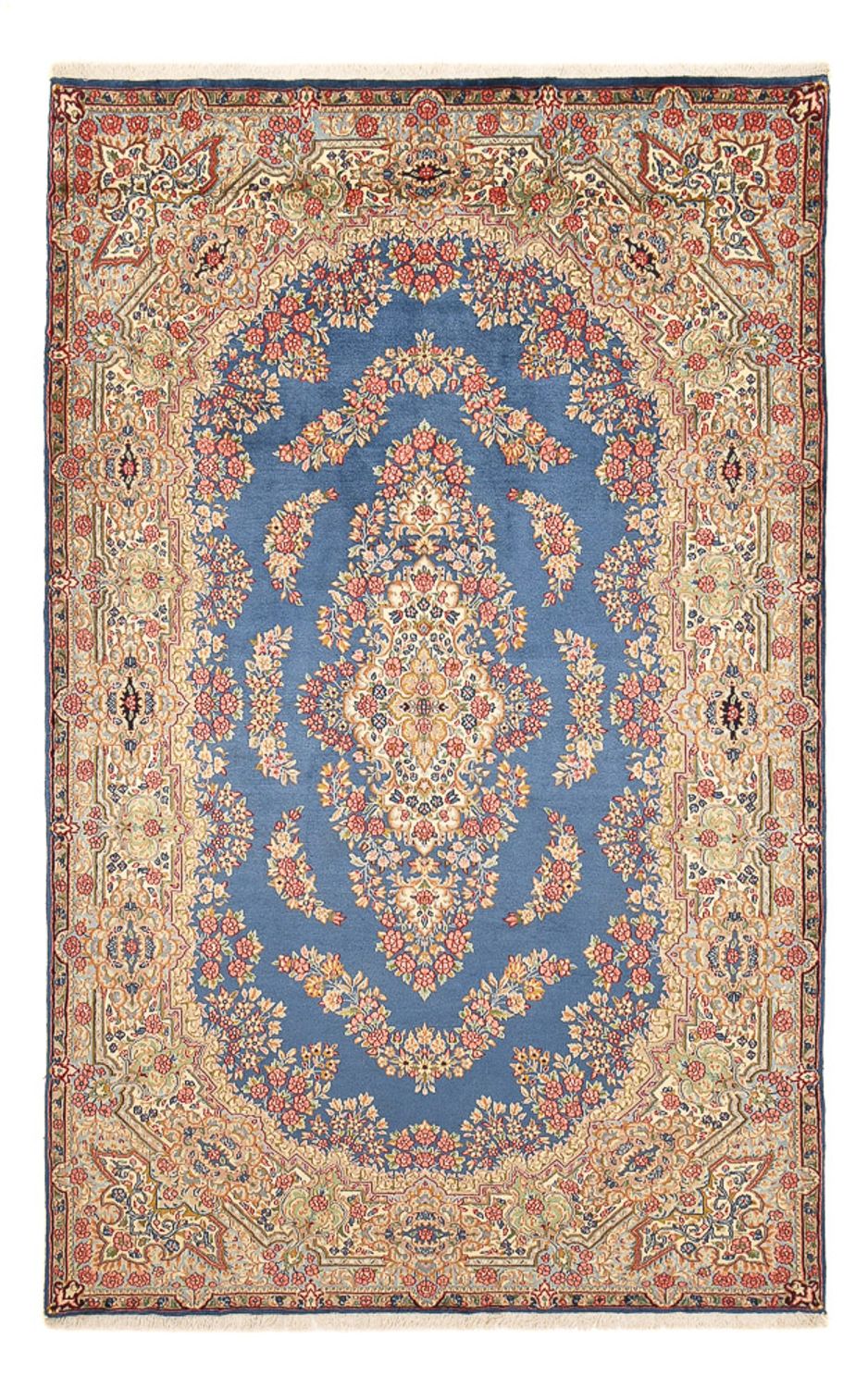 Alfombra persa - Real - 307 x 192 cm - azul oscuro