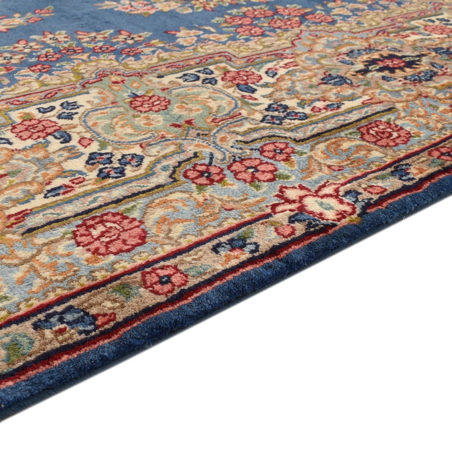 Alfombra persa - Real - 307 x 192 cm - azul oscuro