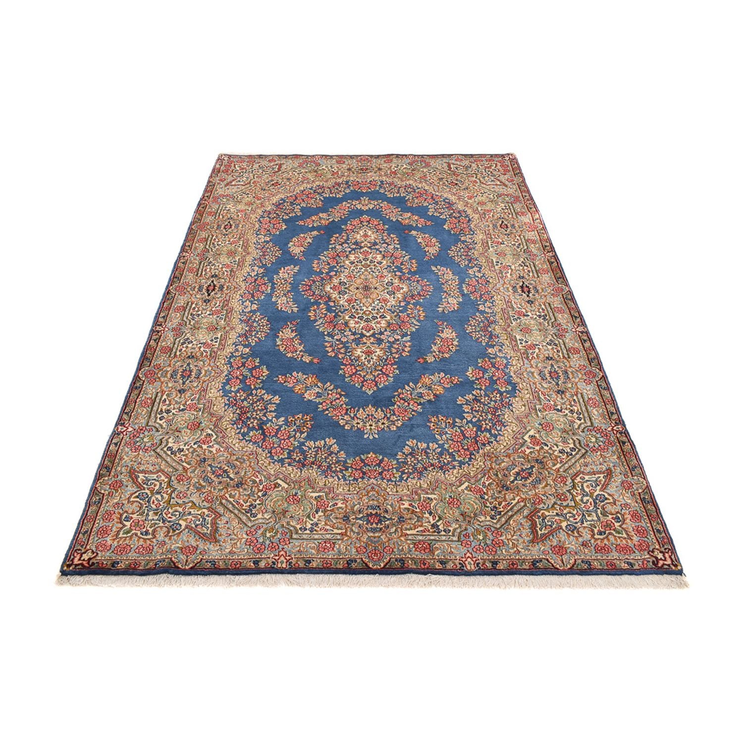 Alfombra persa - Real - 307 x 192 cm - azul oscuro
