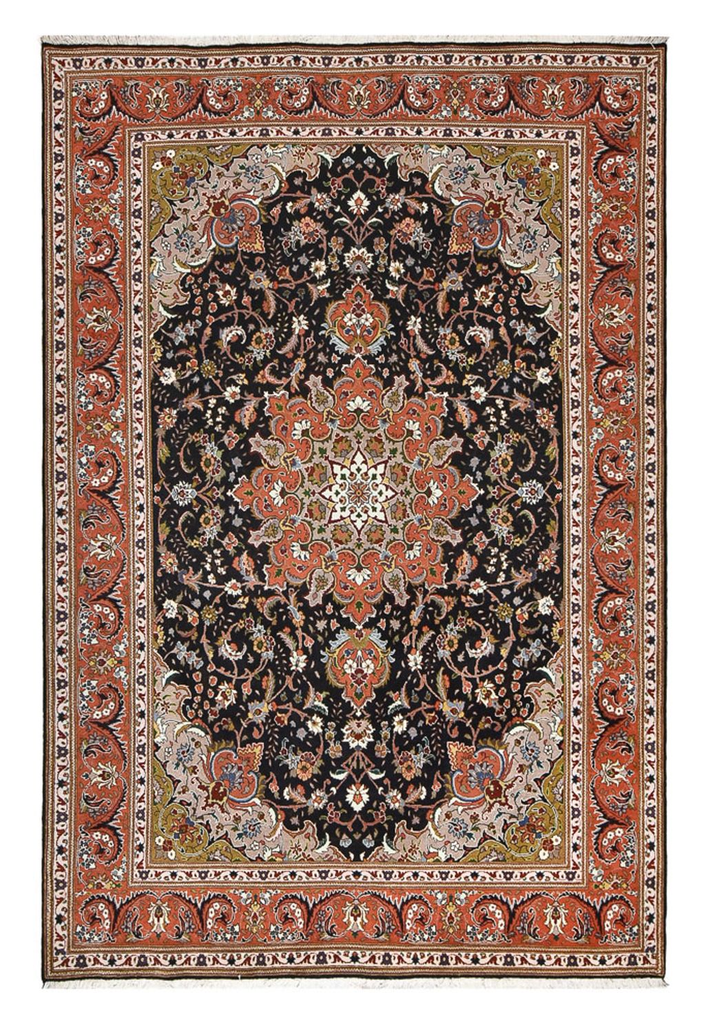 Alfombra Persa - Tabriz - Real - 305 x 203 cm - antracita