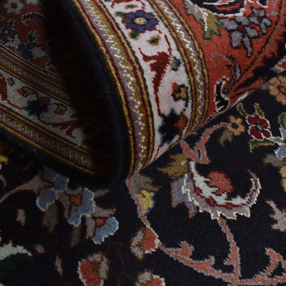 Alfombra Persa - Tabriz - Real - 305 x 203 cm - antracita