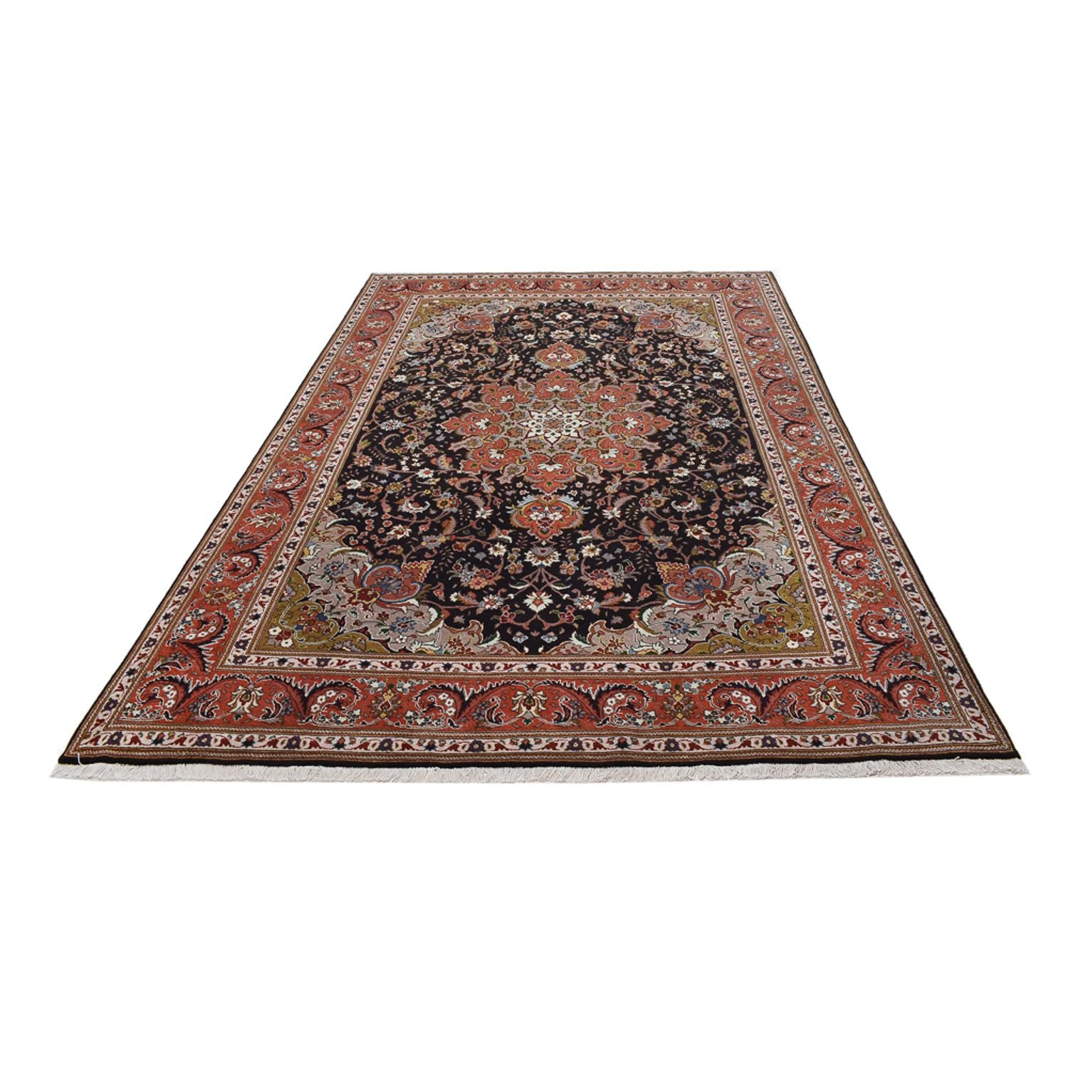Alfombra Persa - Tabriz - Real - 305 x 203 cm - antracita