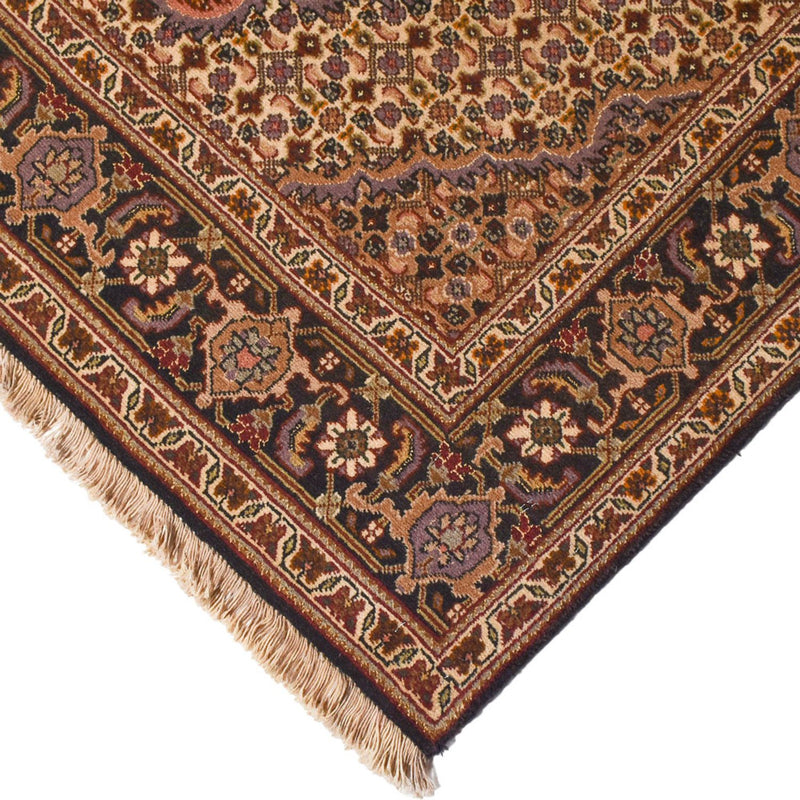 Alfombra Persa - Tabriz - Real - 210 x 151 cm - marrón oscuro