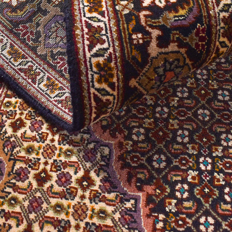 Alfombra Persa - Tabriz - Real - 210 x 151 cm - marrón oscuro