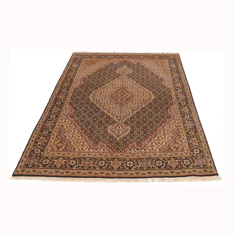 Alfombra Persa - Tabriz - Real - 210 x 151 cm - marrón oscuro