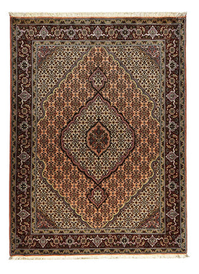 Alfombra Persa - Tabriz - Real - 202 x 150 cm - marrón claro