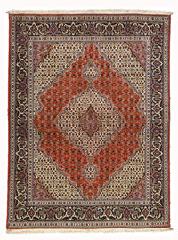 Alfombra Persa - Tabriz - Real - 201 x 151 cm - rojo