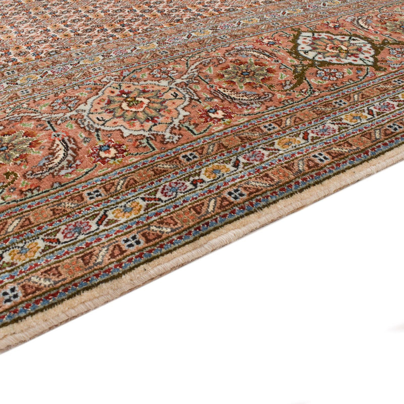 Alfombra de pasillo Alfombra Persa - Tabriz - Real - 403 x 200 cm - marrón claro