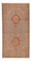Alfombra de pasillo Alfombra Persa - Tabriz - Real - 407 x 201 cm - marrón claro