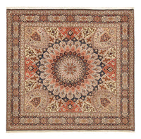 Alfombra Persa - Tabriz - Real cuadrado  - 252 x 248 cm - beige oscuro