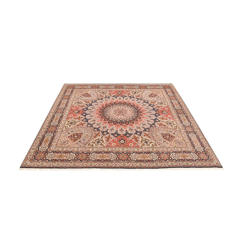 Alfombra Persa - Tabriz - Real cuadrado  - 252 x 248 cm - beige oscuro