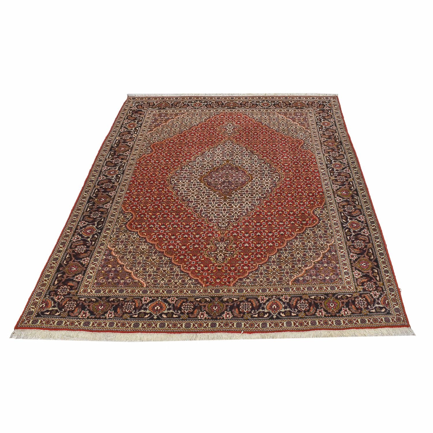 Alfombra Persa - Tabriz - Real - 204 x 156 cm - rojo