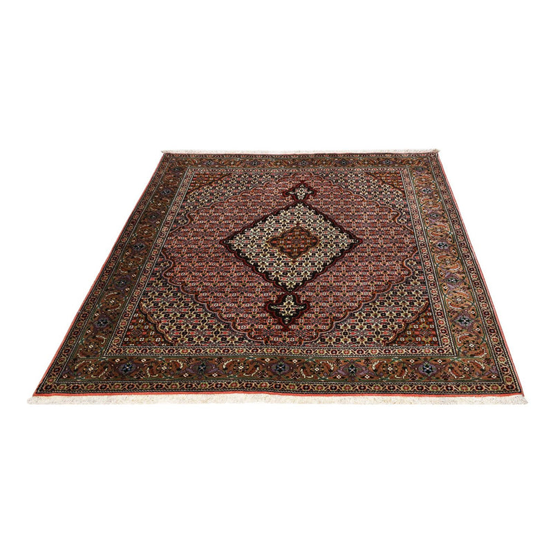 Alfombra Persa - Tabriz - Real - 190 x 155 cm - rojo claro