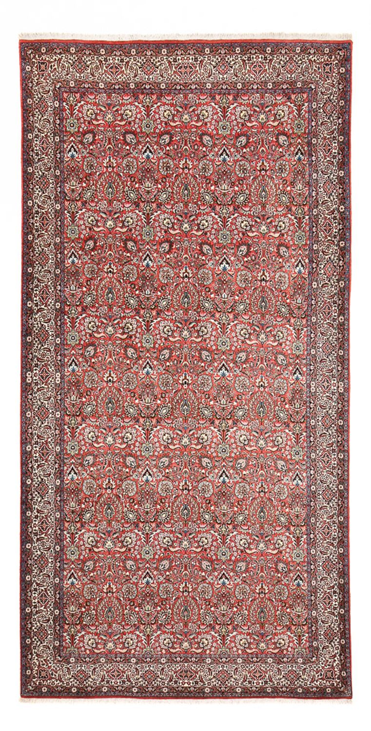Alfombra de pasillo Alfombra persa - Bidjar - 404 x 206 cm - óxido