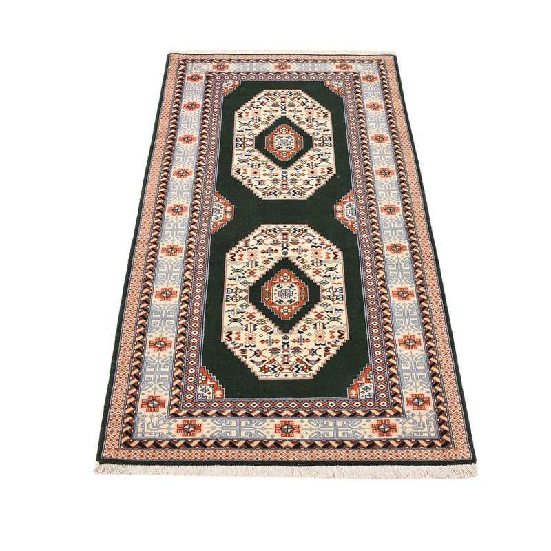 Alfombra de pasillo Alfombra Persa - Tabriz - Real - 182 x 77 cm - azul oscuro
