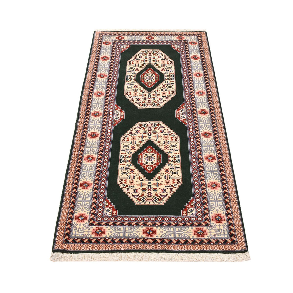 Alfombra de pasillo Alfombra Persa - Tabriz - Real - 182 x 75 cm - azul oscuro